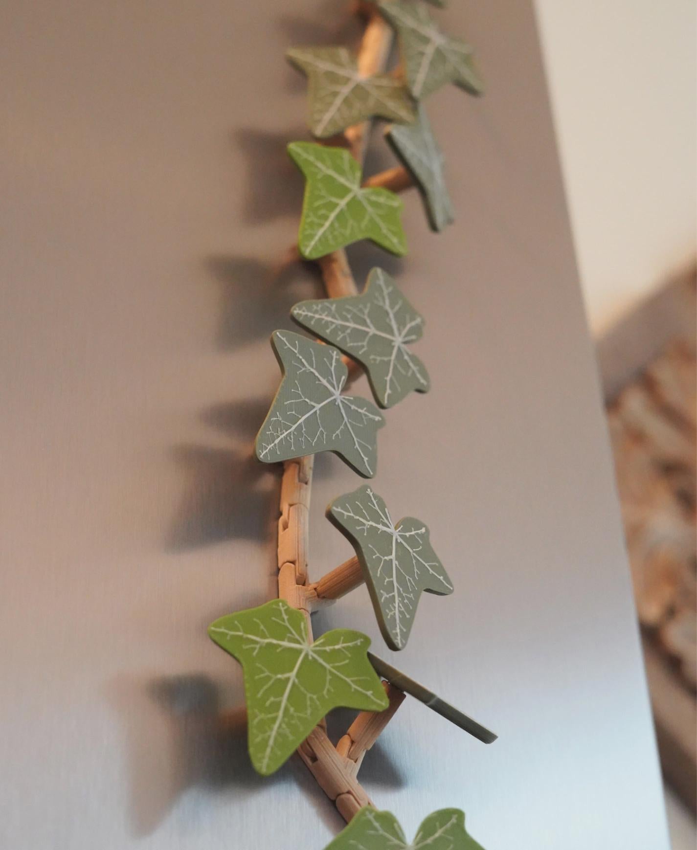 Lierre magnétique pour réfrigérateur, décoration, fausse plante, plante artificielle, décor cuisine, magnets, imprimé en 3D, ForgeCore