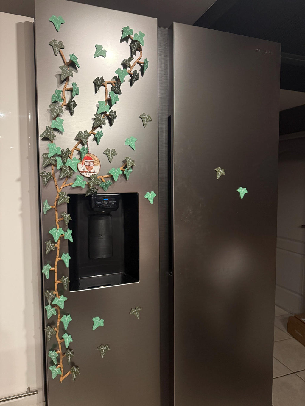 Lierre magnétique pour réfrigérateur, décoration, fausse plante, plante artificielle, décor cuisine, magnets, imprimé en 3D, ForgeCore