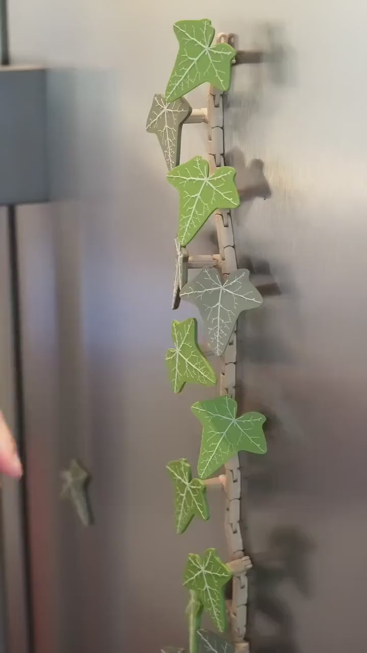 Lierre magnétique pour réfrigérateur, décoration, fausse plante, plante artificielle, décor cuisine, magnets, imprimé en 3D, ForgeCore